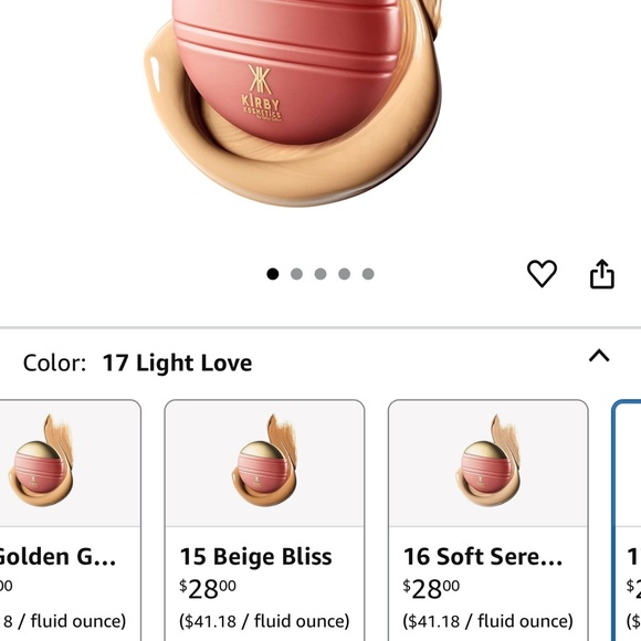 Kirby Cosmetics Liquid Foundation/Skin Tint-Shade Light Love - Picture 5 of 5